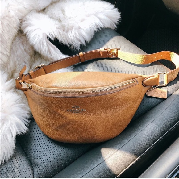 🥰HP🥰 COACH Belt Bag / Fanny Pack Light Saddle - Picture 3 of 10
